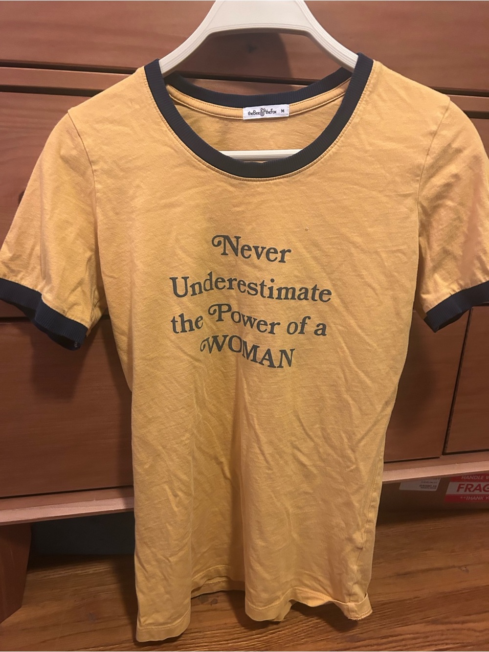 The Bee and the Fox tee - Never Underestimate the Power of a Woman